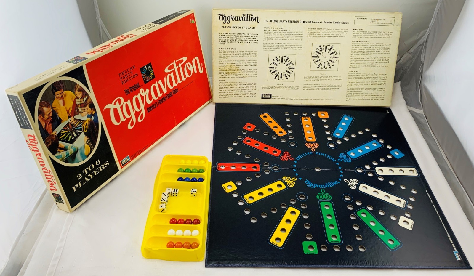 1972 Aggravation Game Deluxe Party Edition by Lakeside Complete in Great Cond