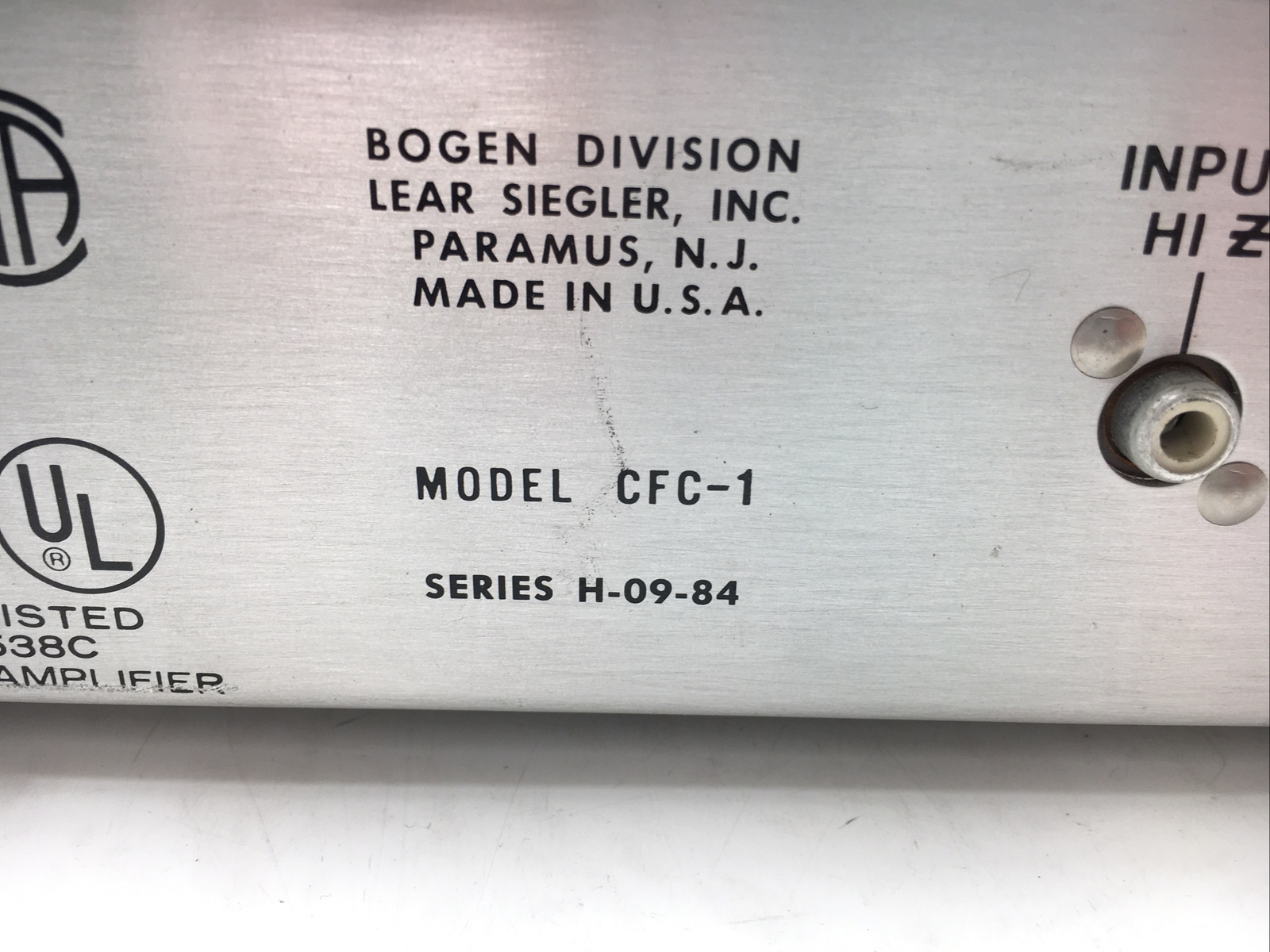 Vintage Bogen Model CFC-1 Acoustic Feedback Controller Tested For Power MWK4