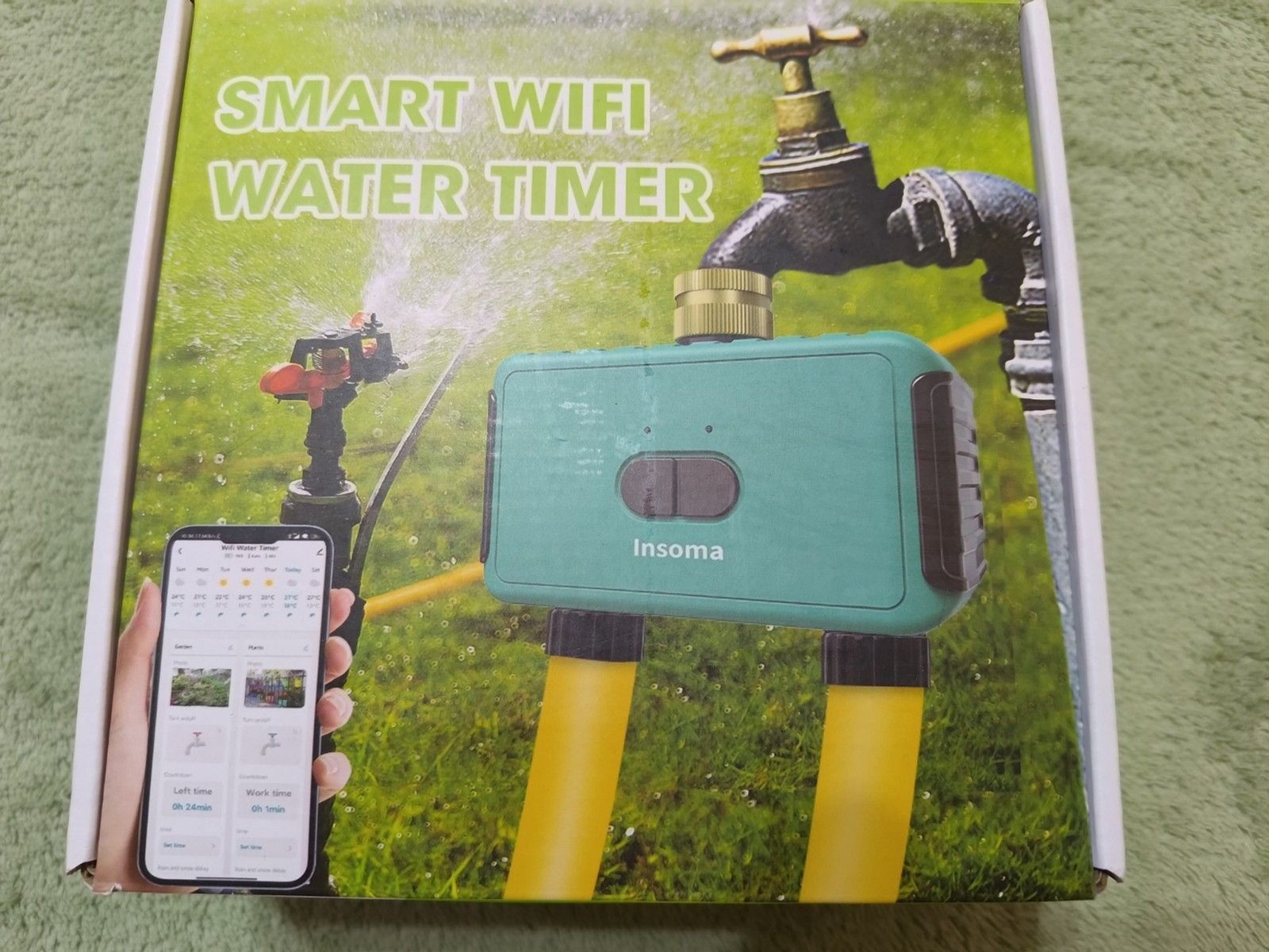Wi-Fi Smart Hose Faucet Timer Hub Programmable Sprinkler IP55 Water Timer