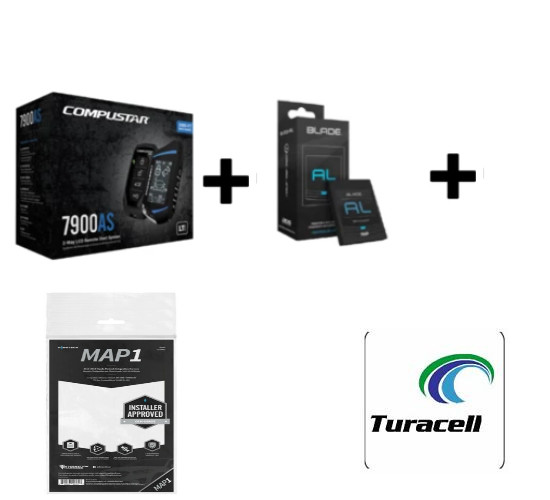 Compustar CS7900AS All-In-One 2-Way Remote Start + Alarm with BLADE-AL w/FTIMAP1