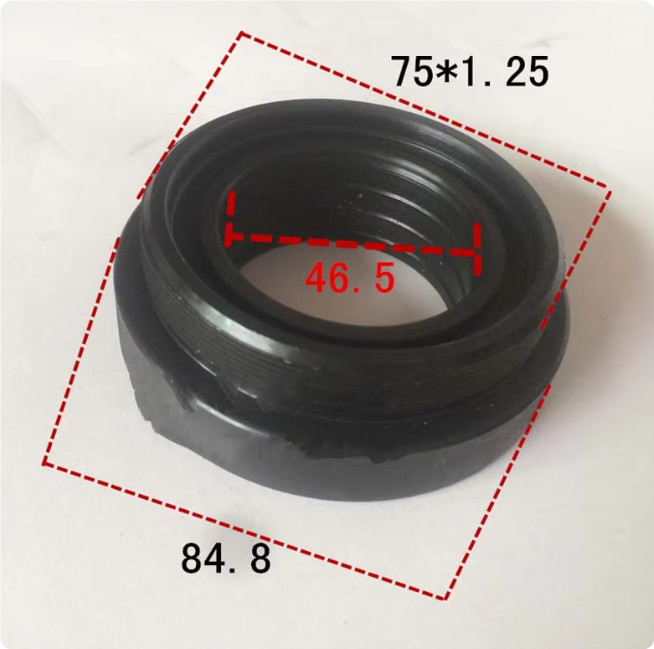 1*B133 Left-Hand Thread Spindle R8 Lock Nut Front End Cover Milling Machine Part