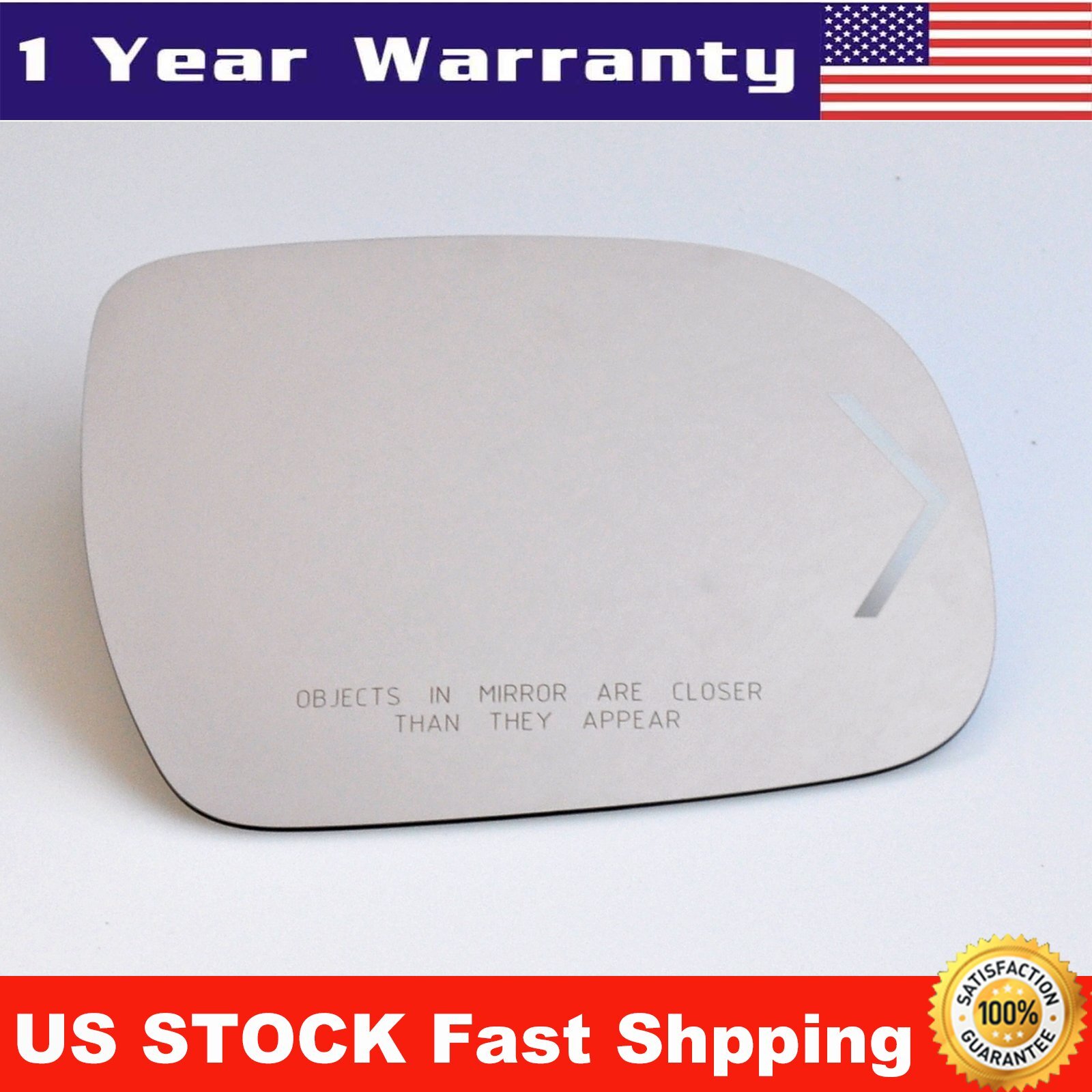 Mirror Glass Passenger Side for 06-10 Toyota Sienna Auto Dim Signal Replacement