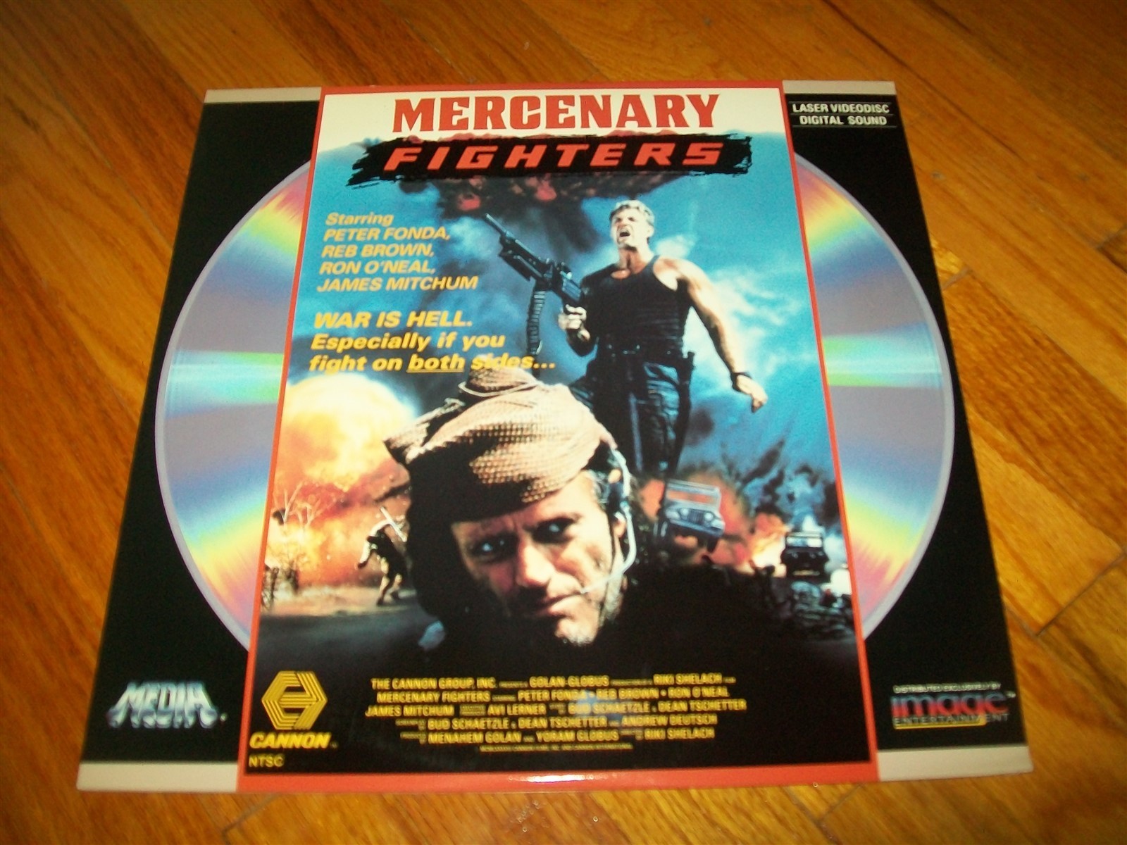 MERCENARY FIGHTERS Laserdisc LD VERY GOOD CONDITION RARE PETER FONDA REB BROWN!