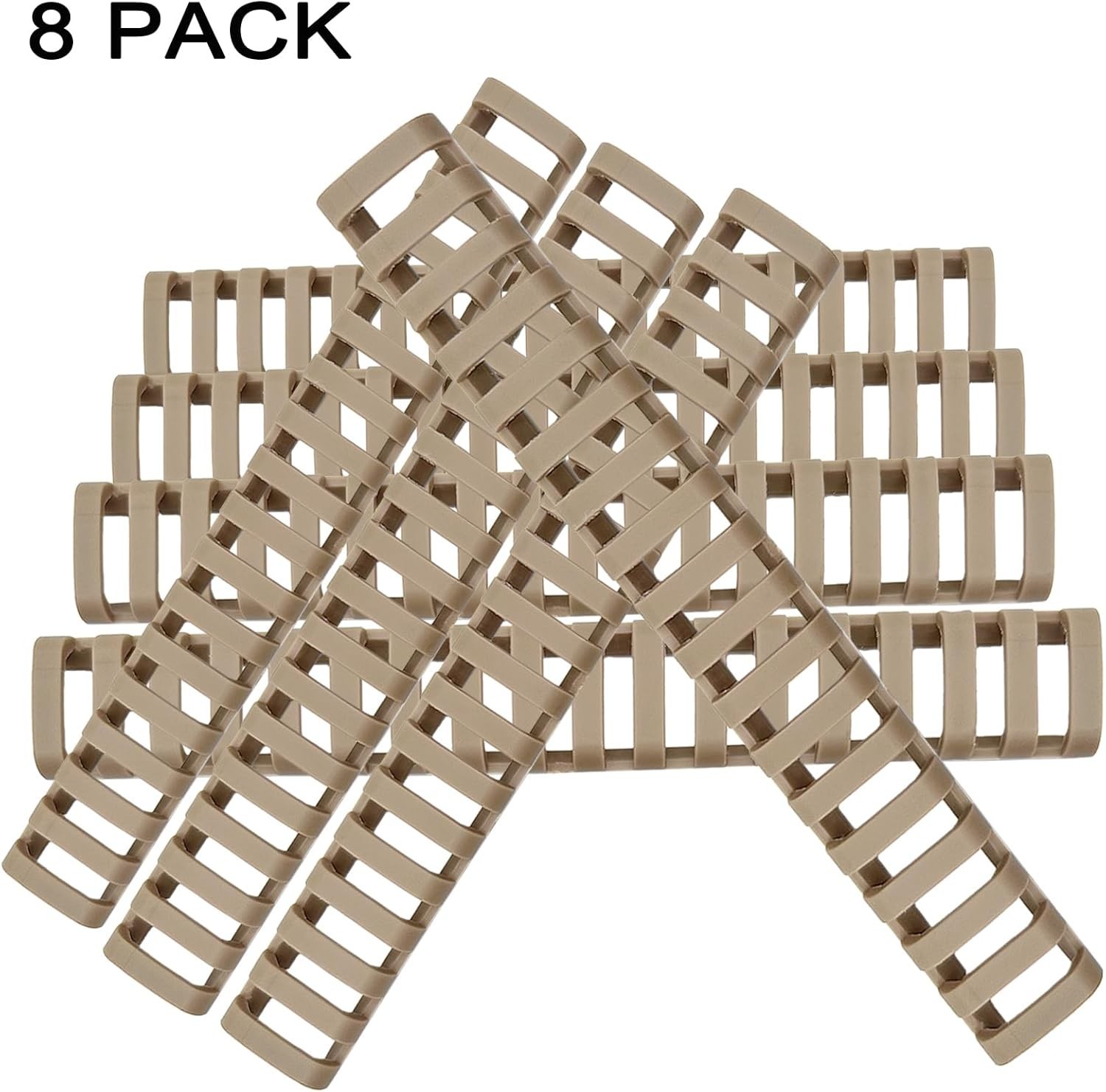 8 Pieces Heat Resistant Picatinny Ladder Rail Covers Rail Protector