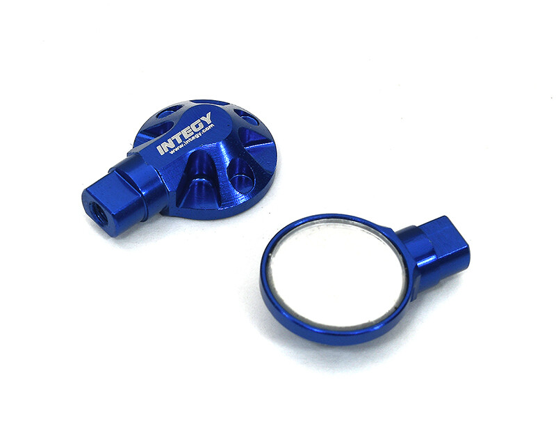 Blue Realistic Side Mirror Set for Losi 1/10 Scale Lasernut U4 4WD Brushless RTR