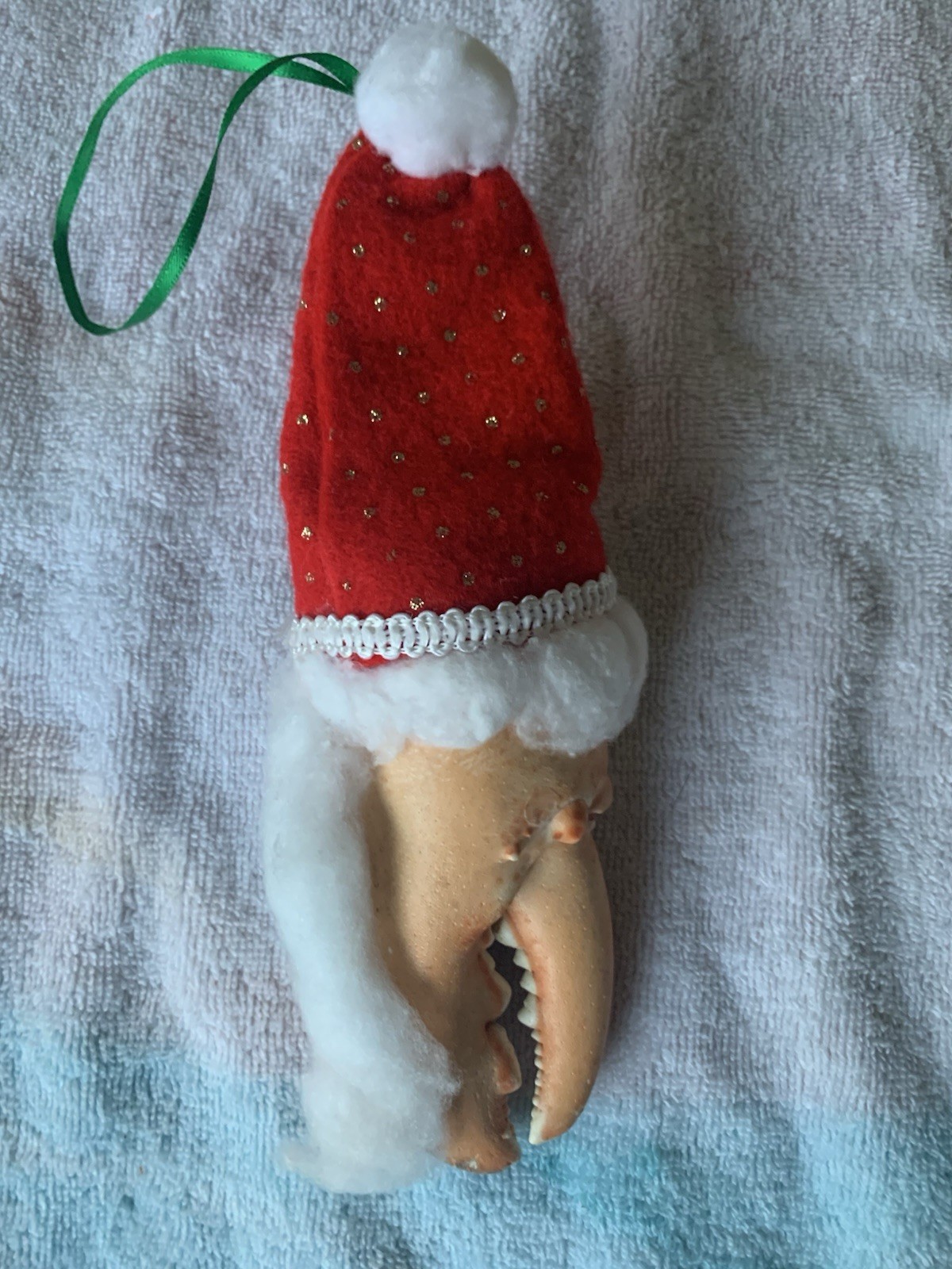Santa Claus Lobster Claw Art Ornament 🎅