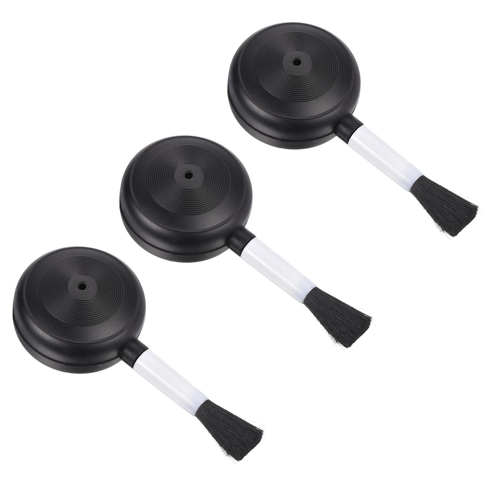 Air Dust Blower 3Pack 25mm Keyboard Cleaning Brush for Computer Screens Black