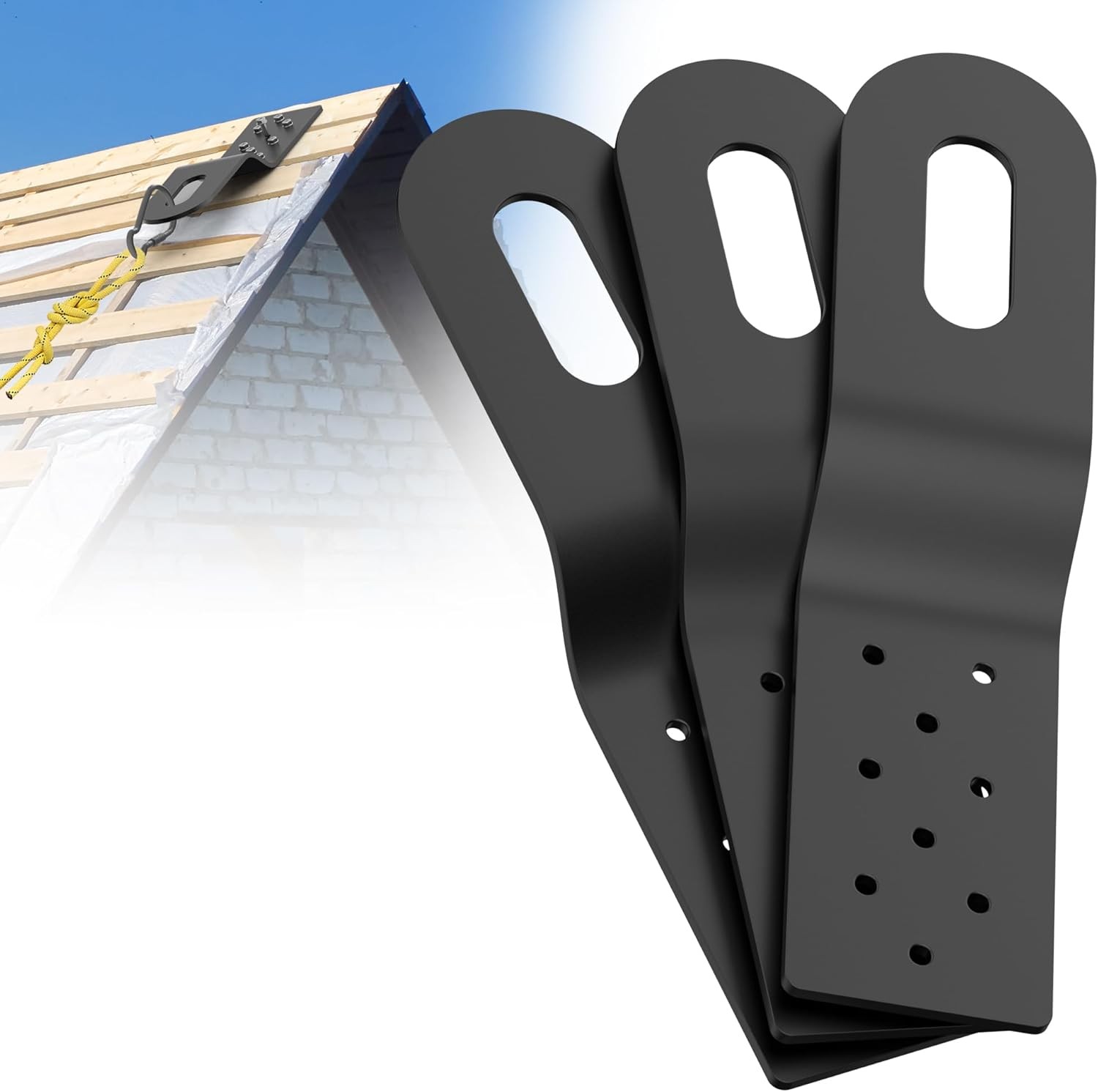 Roof Safety Anchor,Permanent Roof Anchor for Fall Protection Connects to Wood Su