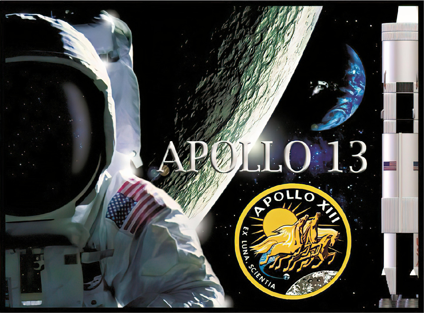 SEGA Apollo 13 Pinball Machine Translite Awesome Custom Artwork!