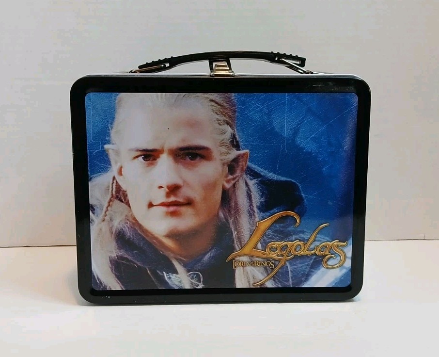 Vintage LOTR Lord of the Rings Legolas Metal Lunch Box W/ Thermos NECA Rare