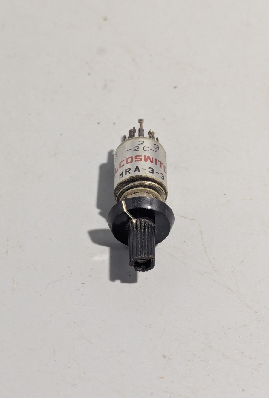 Vintage Alcoswitch MRA-3-3 Rotary Switch 3 Position Multi Pole 125V Panel Mount