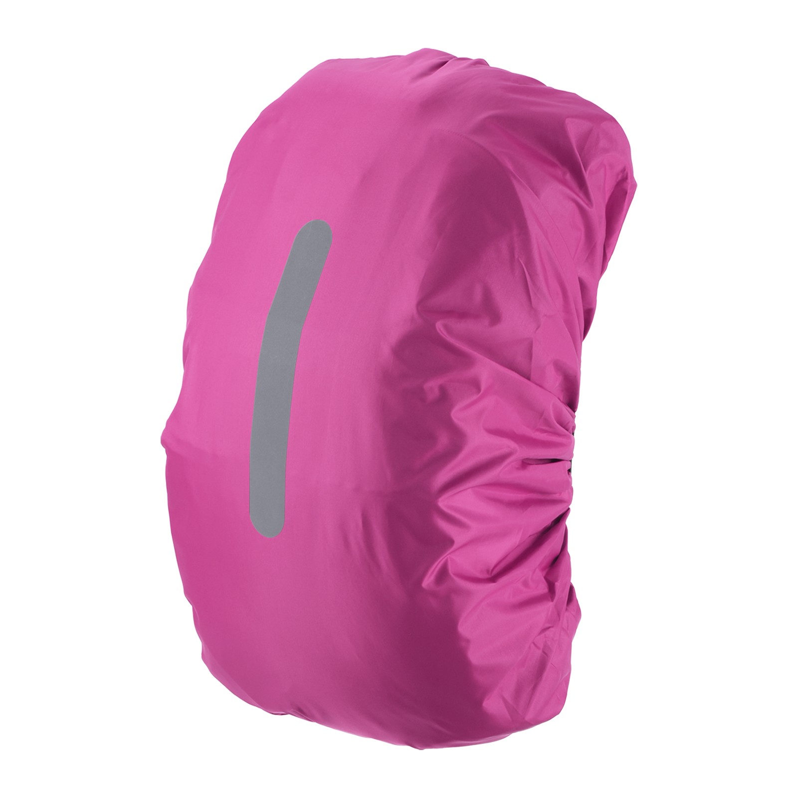 40-50L Waterproof Backpack Rain Cover with Vertical Strap M Rose Red