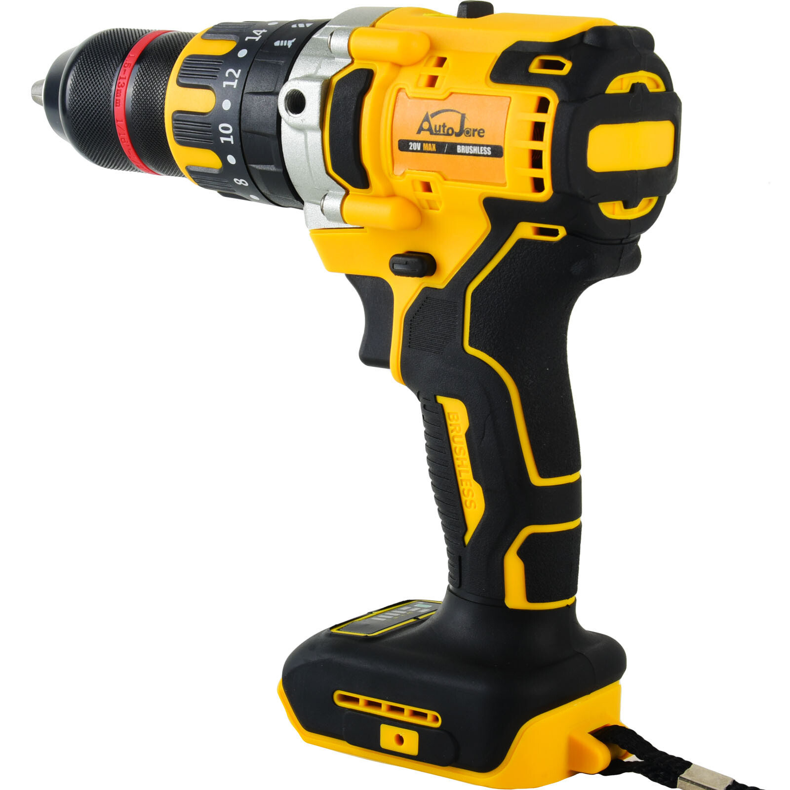 Cordless Drill For Dewalt 20V MAX Battery Brushless, 1/2-in Driver (Tool Only)