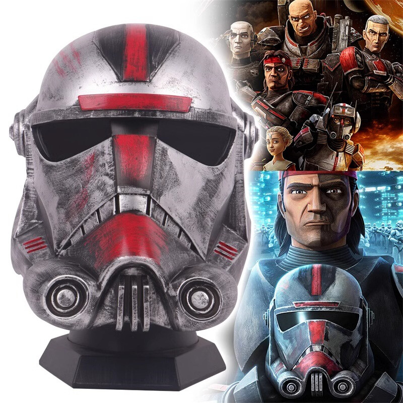 Star Wars: The Bad Batch Wrecker Hunters Helmet PVC Mask Halloween Cosplay Props