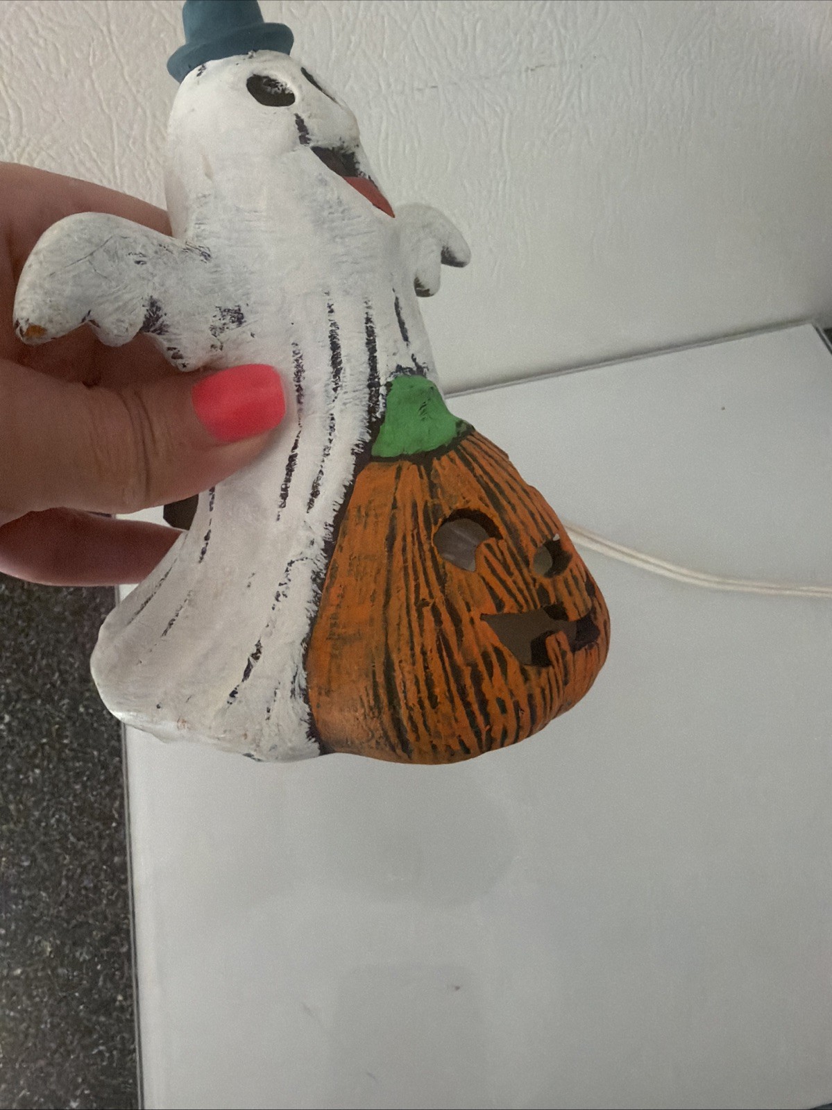Ghost Pumpkin Light Vintage corded