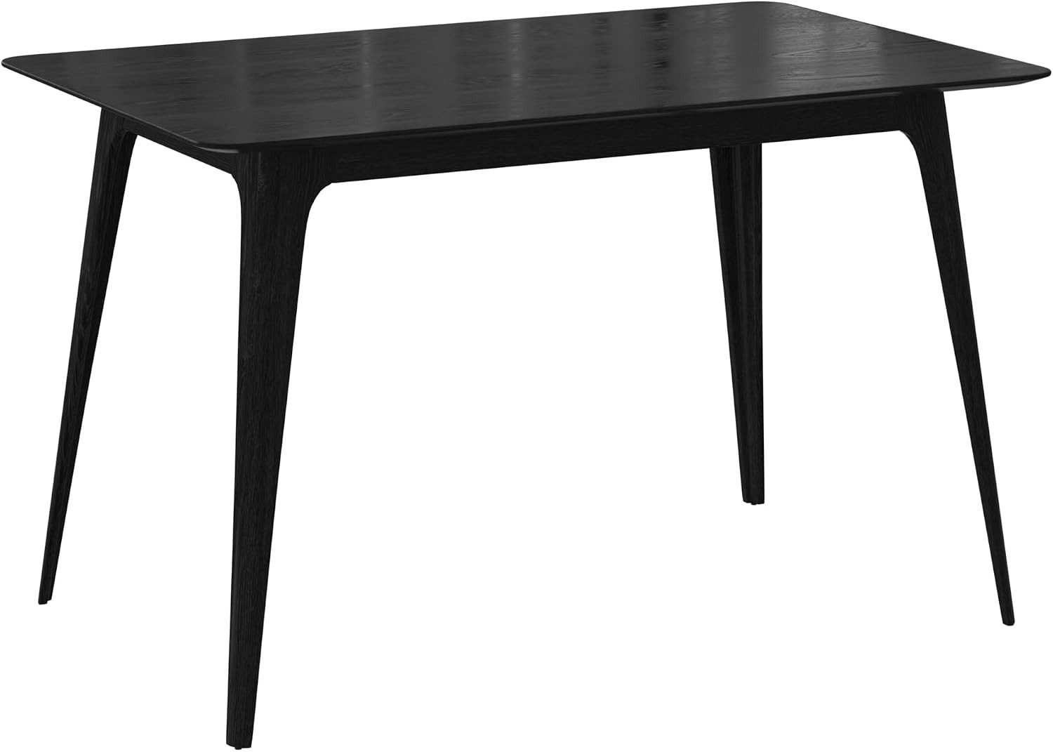 Bengi Mid - Century Modern Dining Table for 4 People, Rubberwood Kitchen Table w