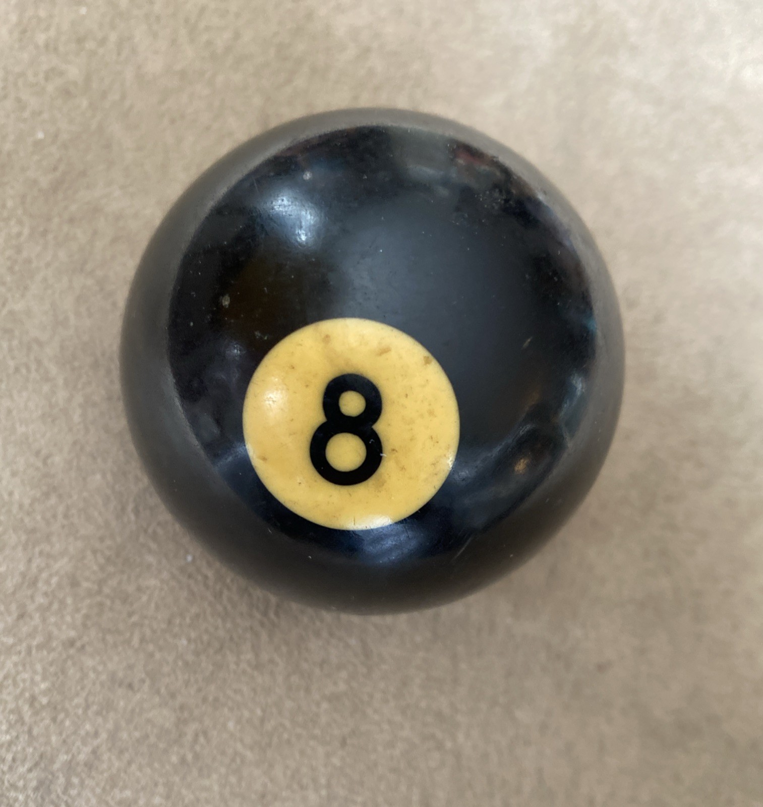 Vintage Bakelite 8 Ball Billiards Eight Ball Pool Black