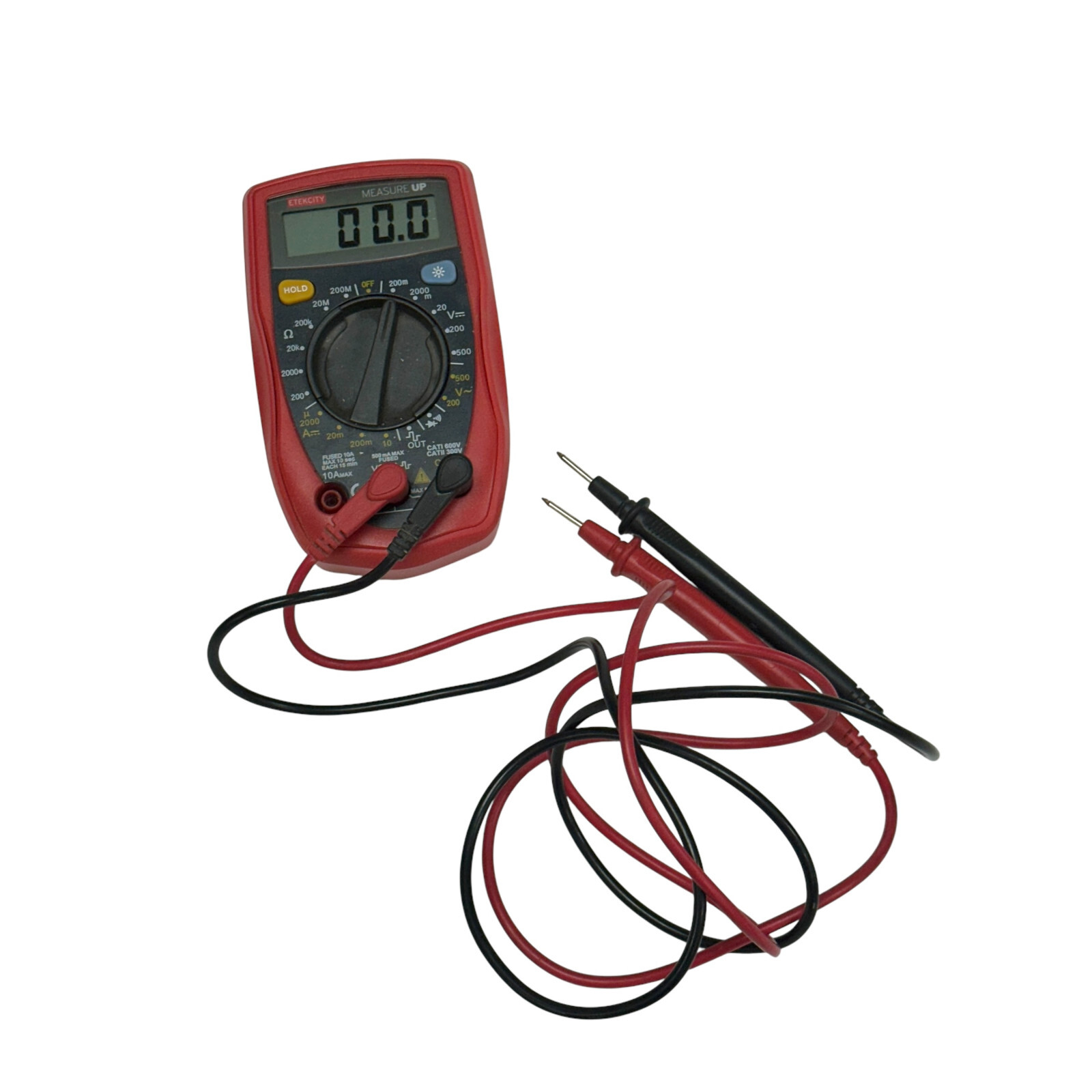 Etekcity US02892D18 10A Max Cati 600V Digital Multimeter Voltmeter Tester