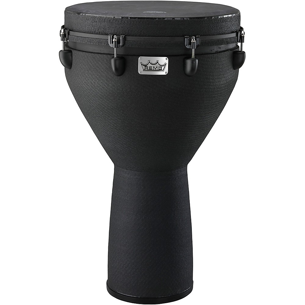 Remo Mondo Designer Series Key-Tuned Djembe Black Earth 27"X16"