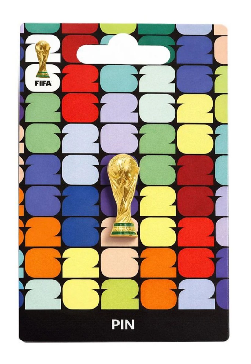 2026 Officially Licensed FIFA World Cup™ Trophy Logo Lapel Pin
