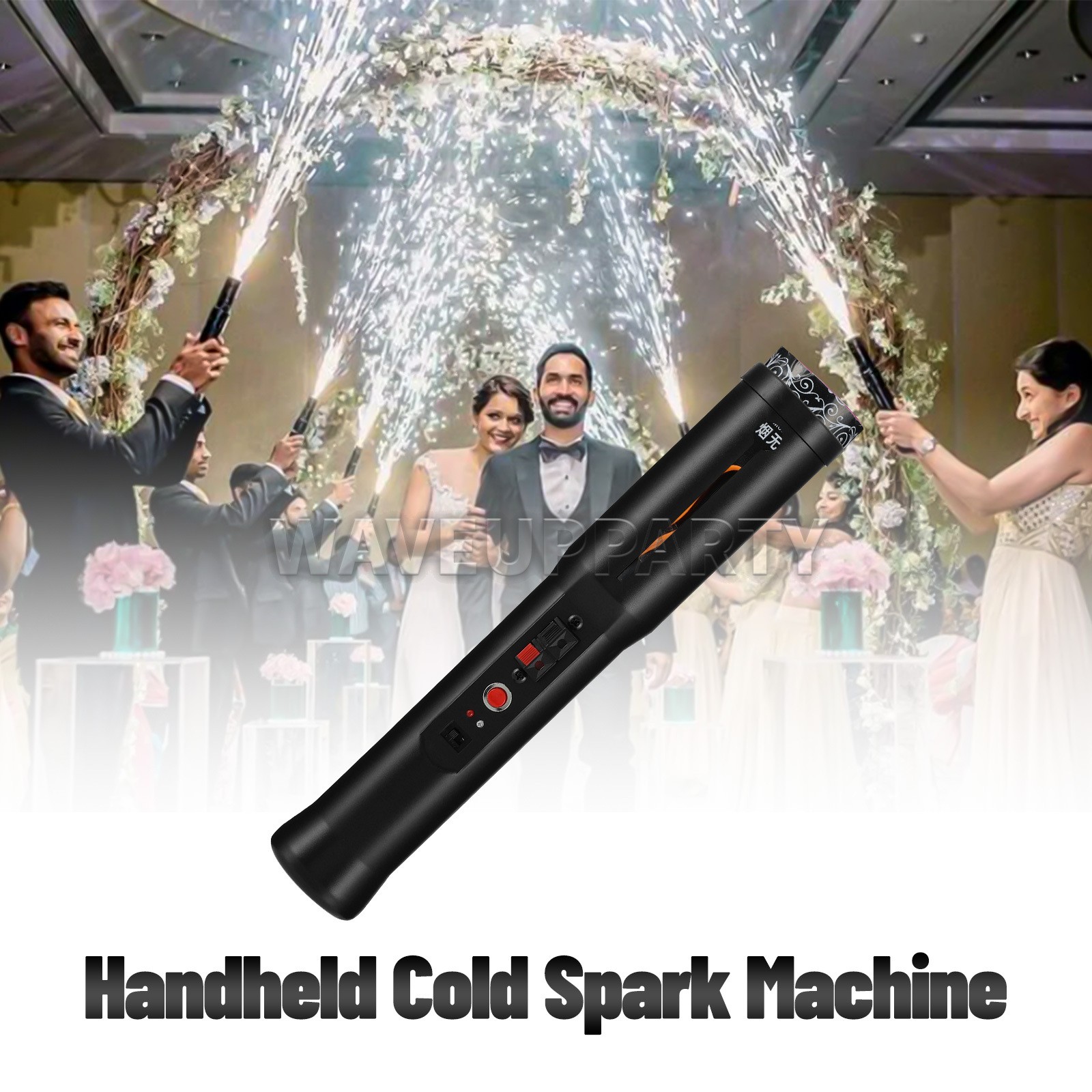 PAIDUN Handheld Cold Spark Machine Sparker Material Set Firework 3.2-6.5FT Range