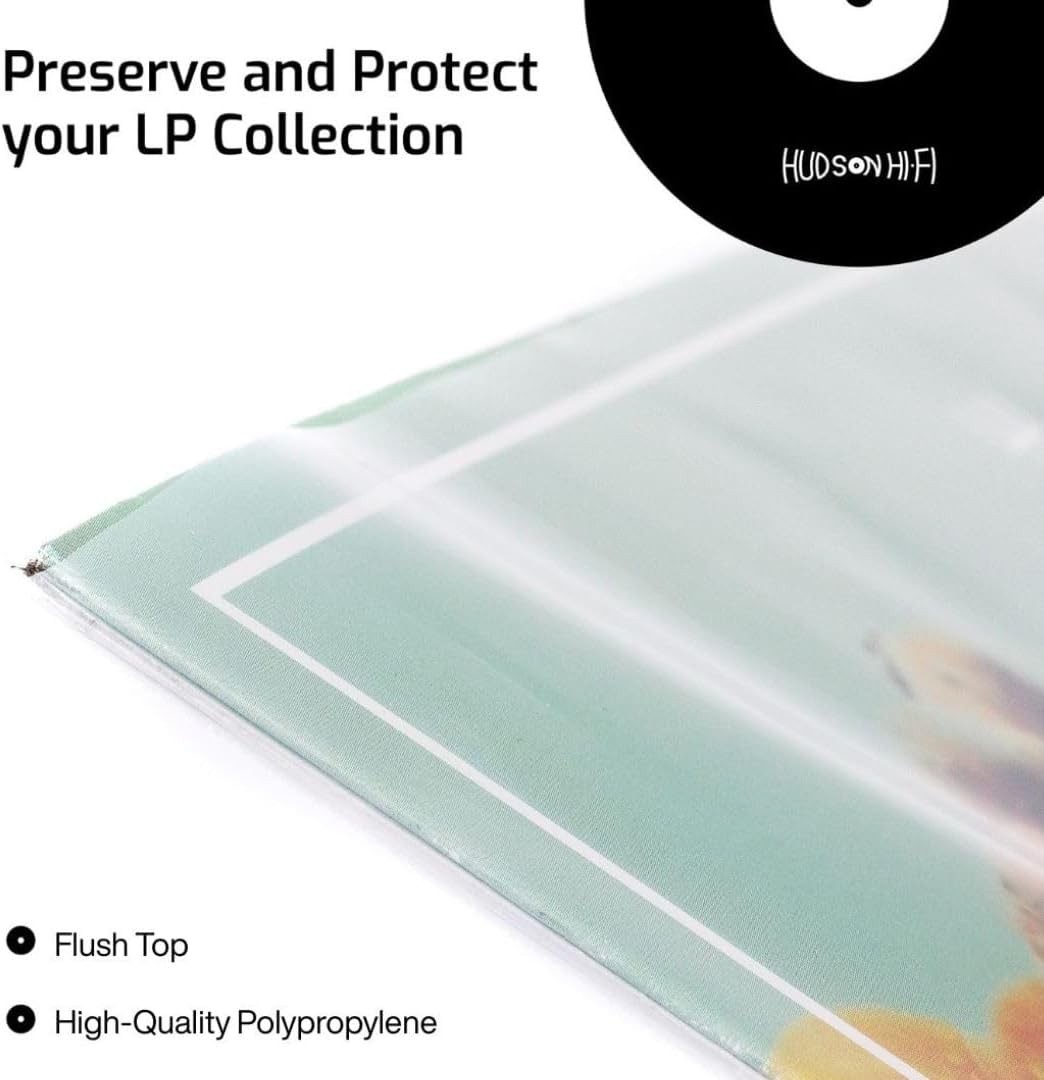 Flexible Archival-Grade Vinyl Jacket Outer Sleeves – 100 Pack – ...