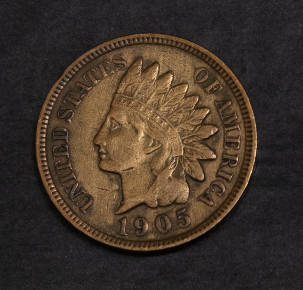 1905 Indian Cent Cleaned  Lot Y3517