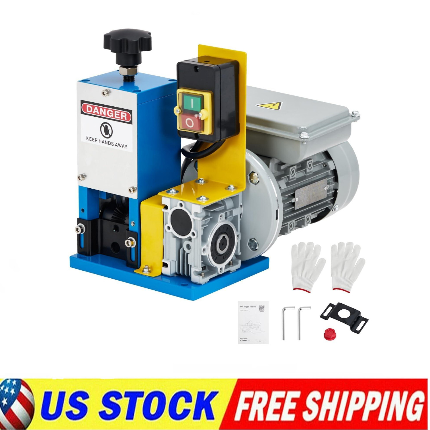 Wire Stripper Machine, 0.06"-1" Automatic Electric Wire Stripping Tool 5 Channel