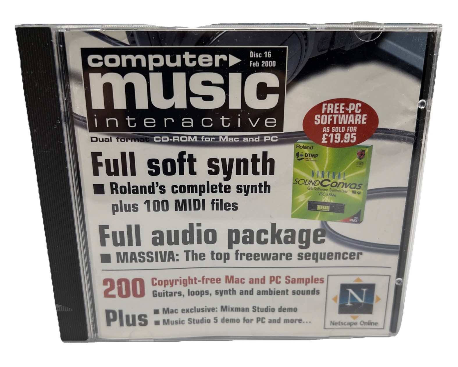 Computer Music Interactive CD-ROM Mac/PC Full Software 2000 Disc 16 EUC