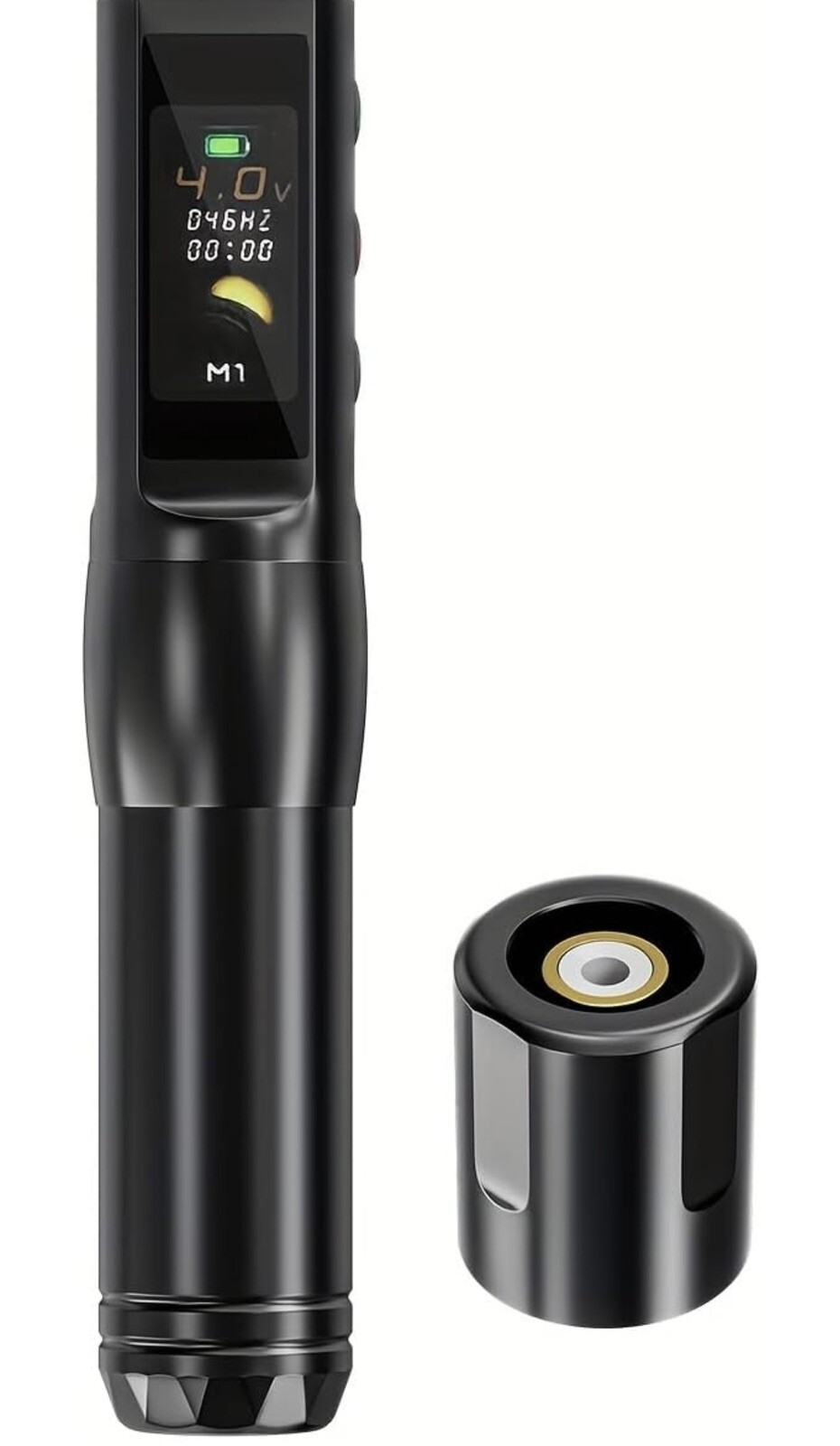 NEW Wireless Rotary Tattoo Machine Pen Gun PMU (Black)