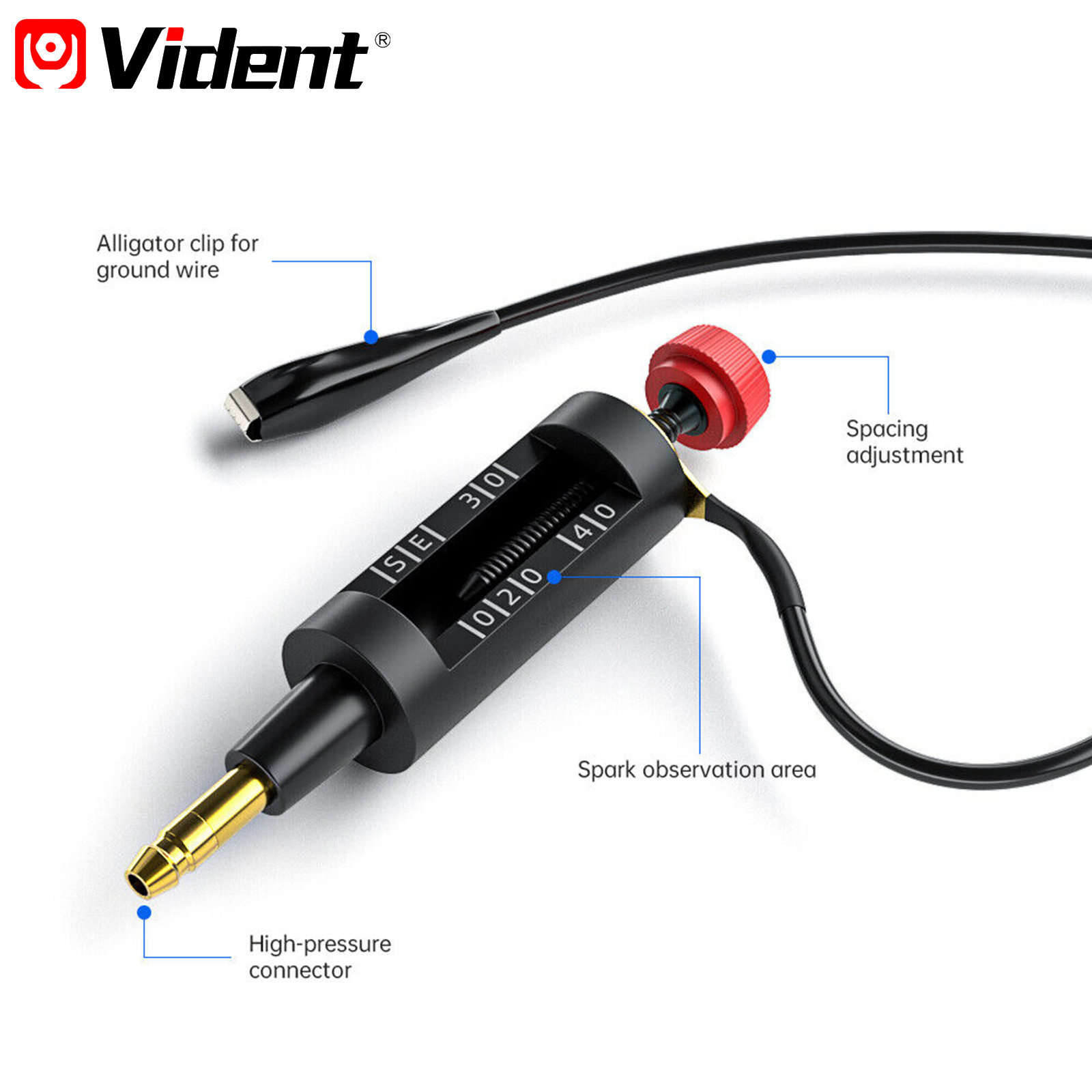 Automotiv Spark Plug Tester Auto Ignition System Coil Engine Diagnostic 12 Volt