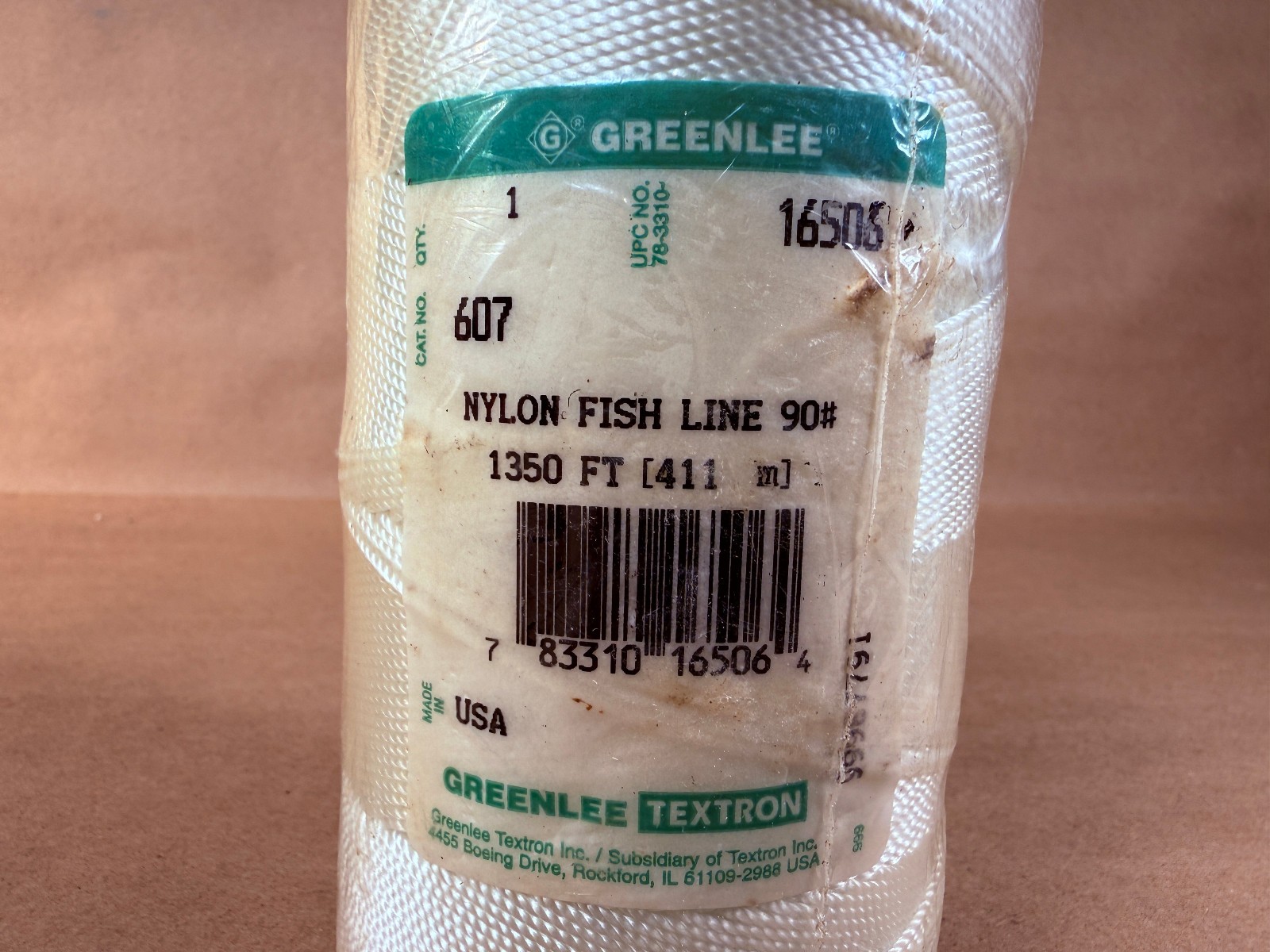 Greenlee 607 1350' Nylon Fish Line 90 lbs Tensile Strength Cable Puller String