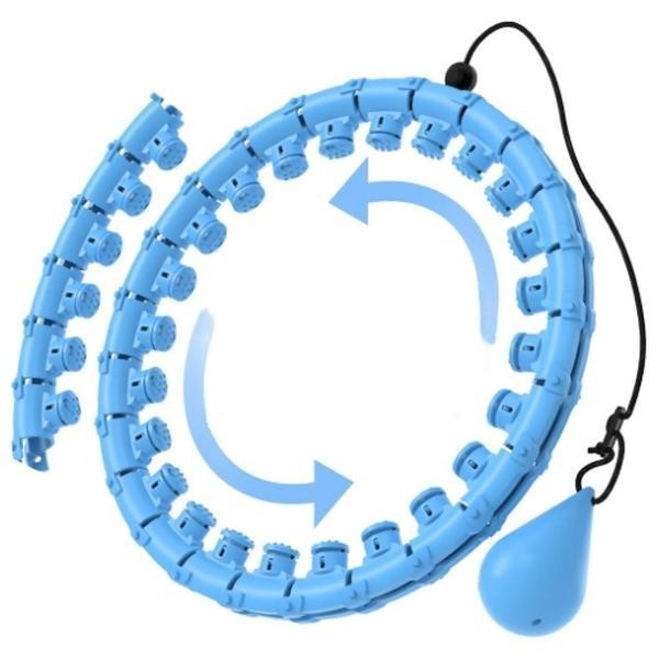 Weighted Hula Circle for Adults,Infinity Fitness Hoop Plus Size 47 Inch-24 Knots