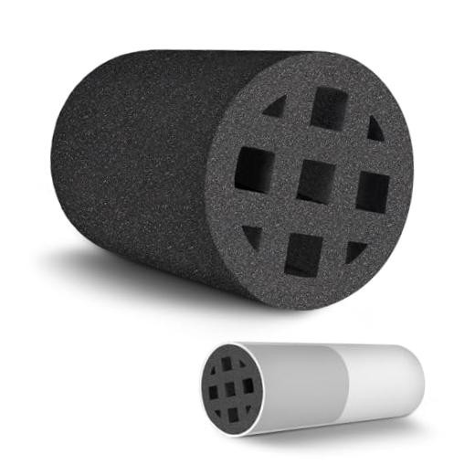   Air Vent Noise Reducer Foam Insert, Extended 4 Inch Exhaust Duct Silencer