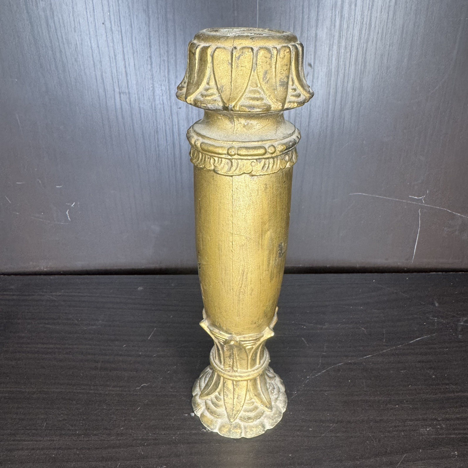 Antique Lamp Spacer Art Deco Floor Lamp Part Pot Metal For Parts Or Restoration