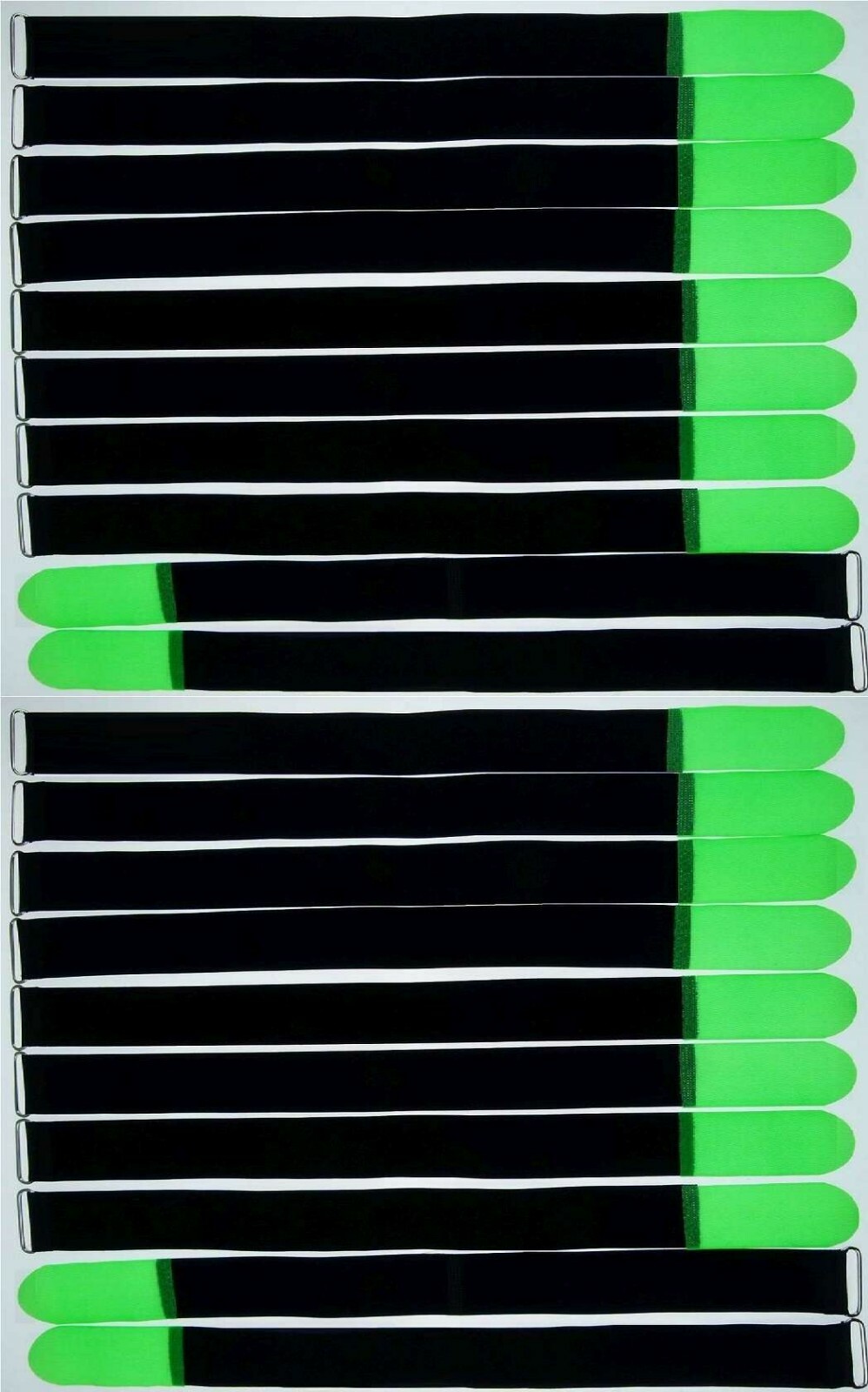 20 Hook and Loop cable ties with eyelet 800 x 50 mm neon green cable ties Hook and Loop cable Hook and Loop