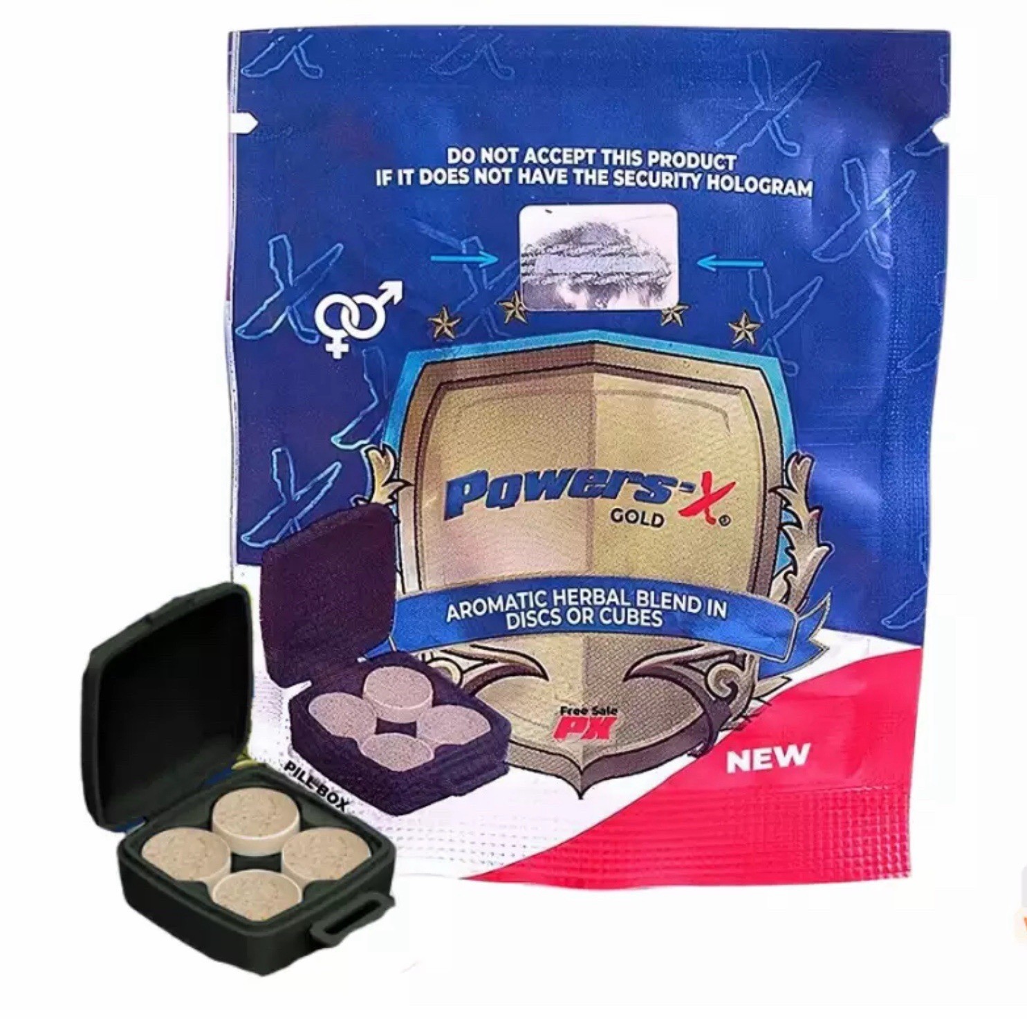 PowersX 5 Pack 20 Tabs Powers'x Energy Pills Long Timing
