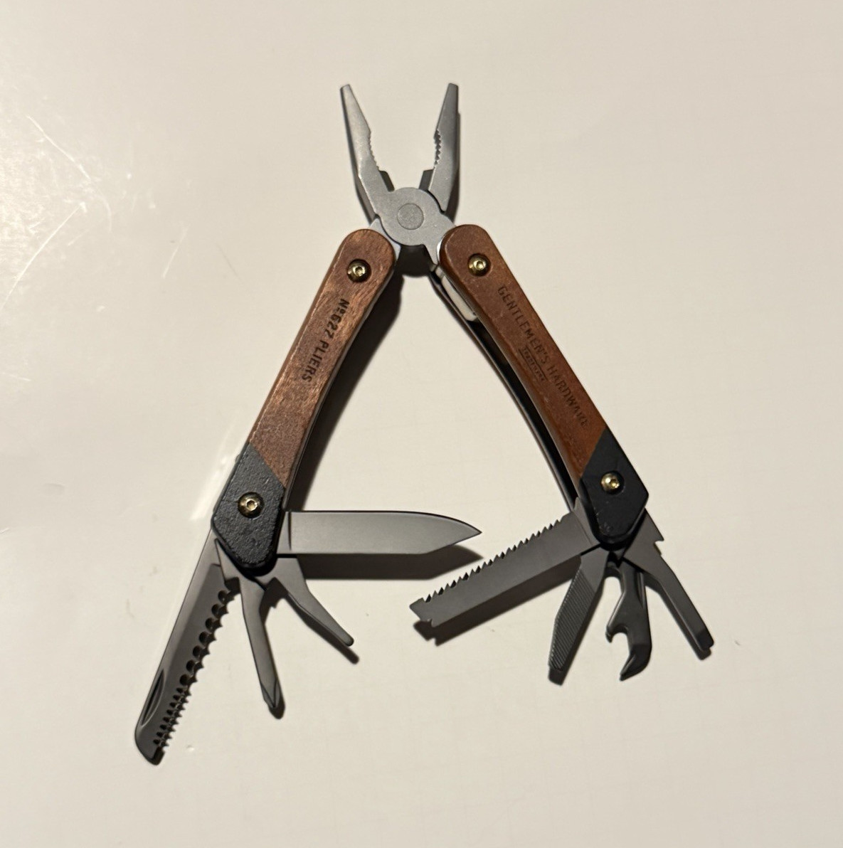 Gentlemen's Hardware No. 622 Multitool Pliers, Stainless Steel Wood/Metal