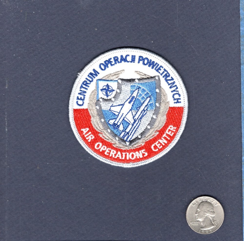 Central Air Operations Center Polish Air Force F-16 FALCON Squadron Patch
