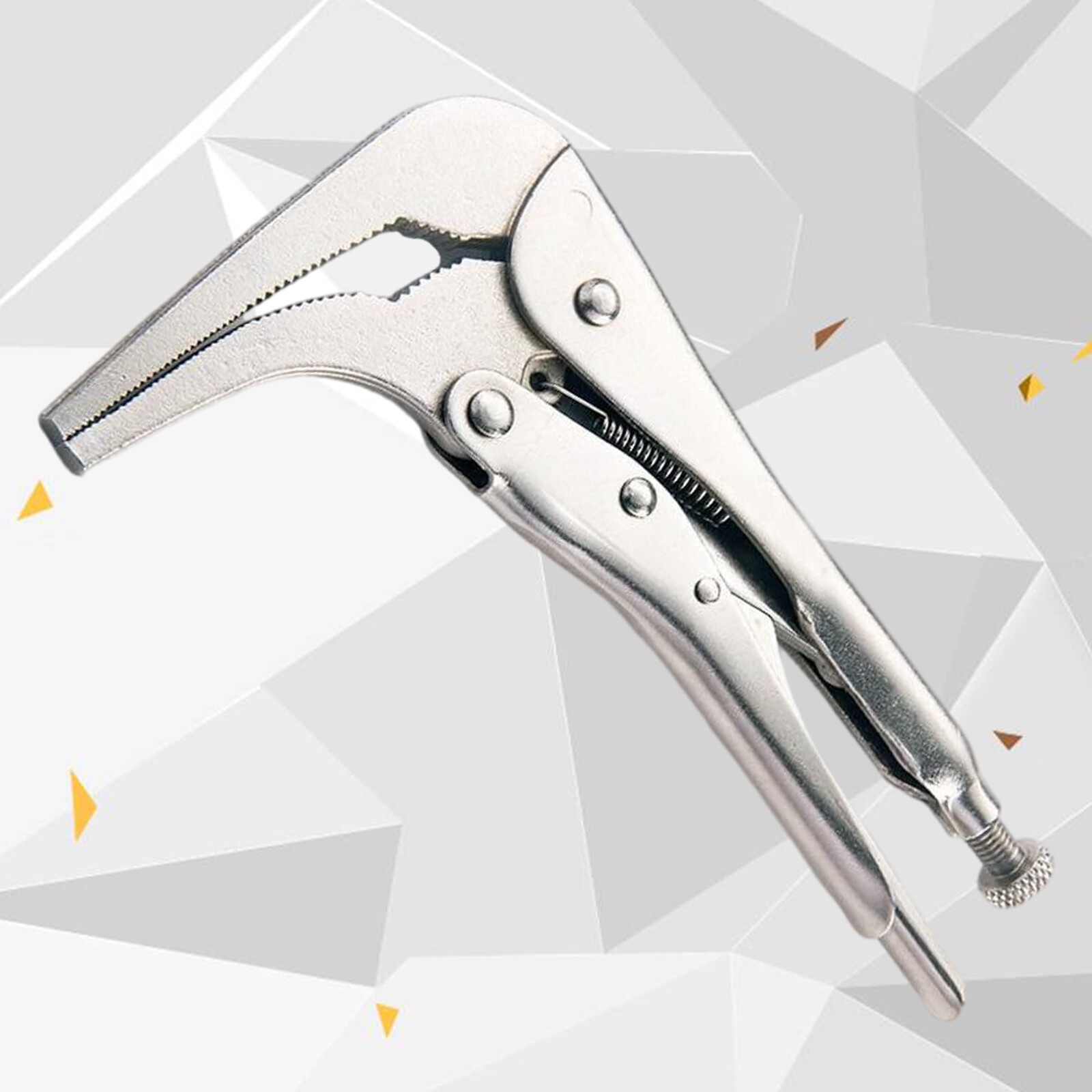 90 Bent Nose Locking Pliers Crimping Steel 180mm W29288 Vice Grip Plier Wrench