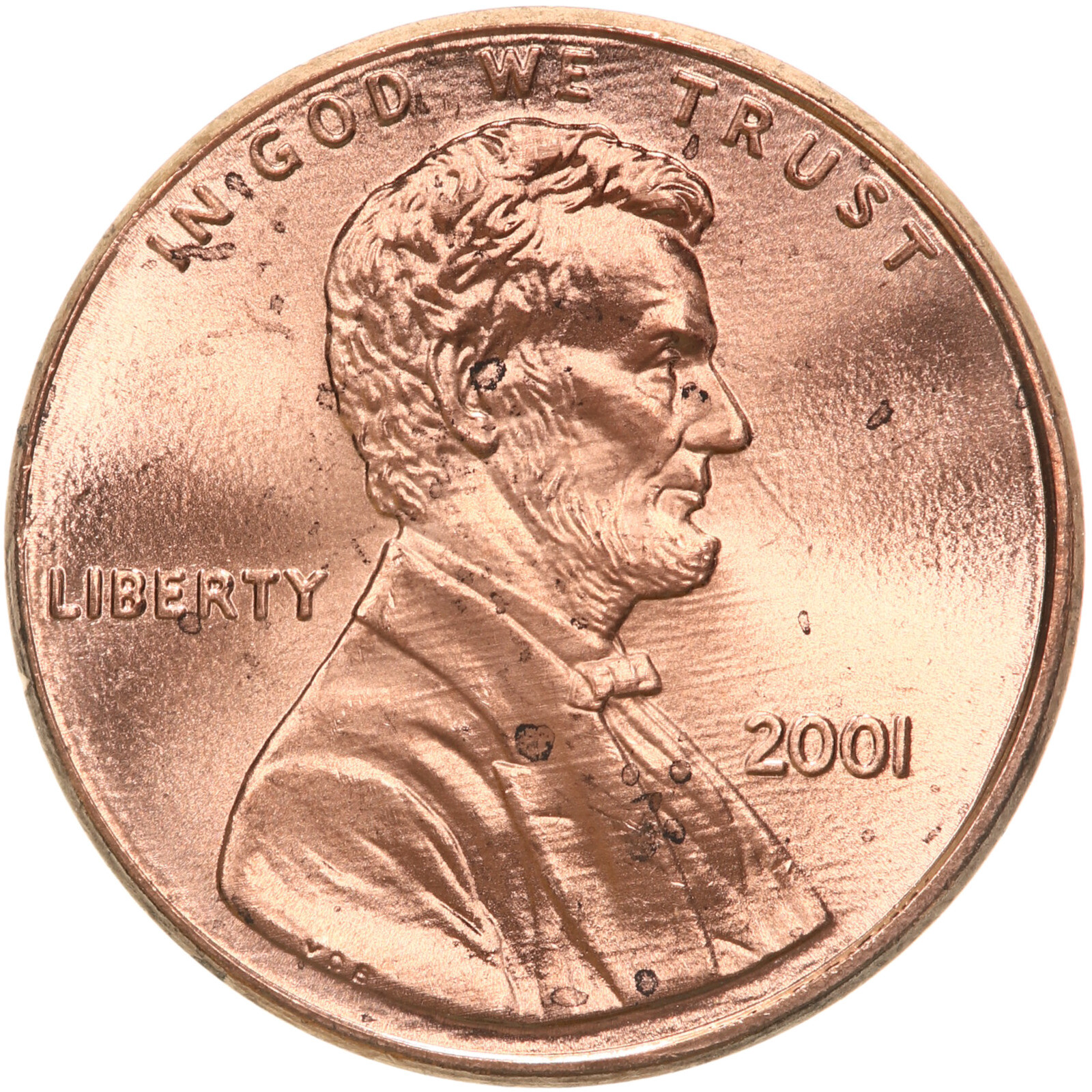 2001 (P) Lincoln Memorial Cent BU Penny US Coin