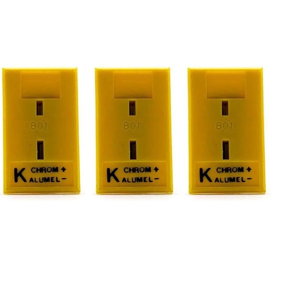 Omega MPJ-K-F-ROHS Type K Miniature F Thermocouple Connector Panel Jack, 3 PCS