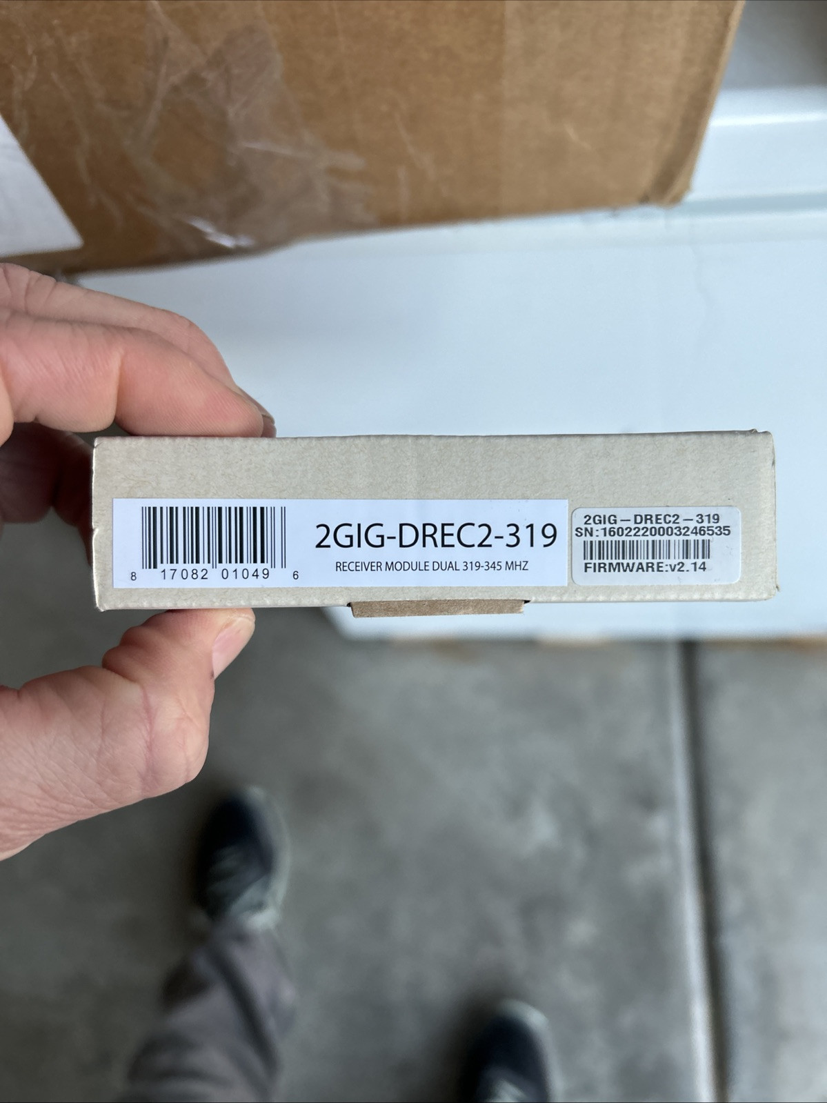 2GIG-DREC2-319 Receiver Module Dual 319 -345 mhz frequencies SN 1712220004577051