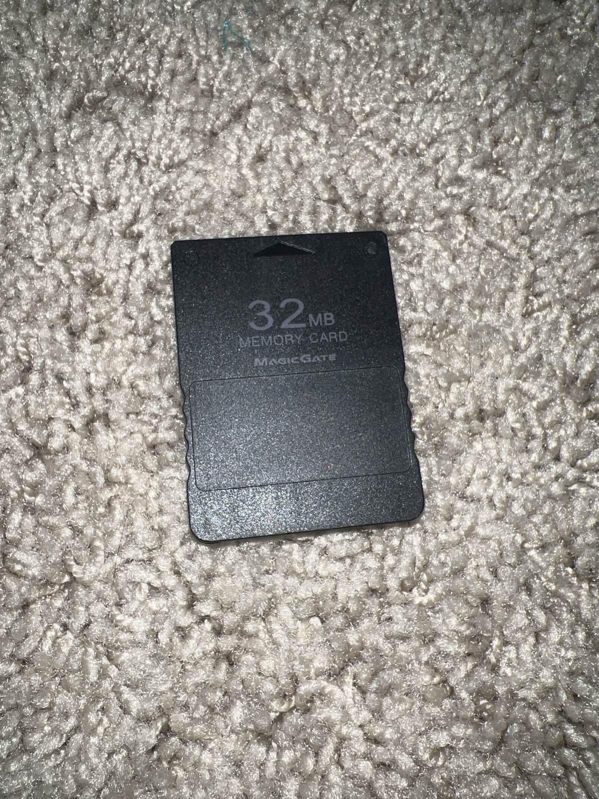 Sony PlayStation 2 PS2 32MB Memory Card Black MagicGate KATANA