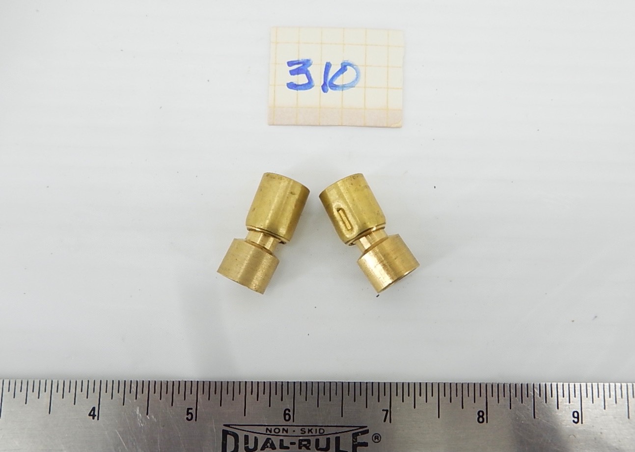 Set 2 New-Old Stock Brass Hang Straight Swivels. 1/8IP.   Lighting Parts.  LP310