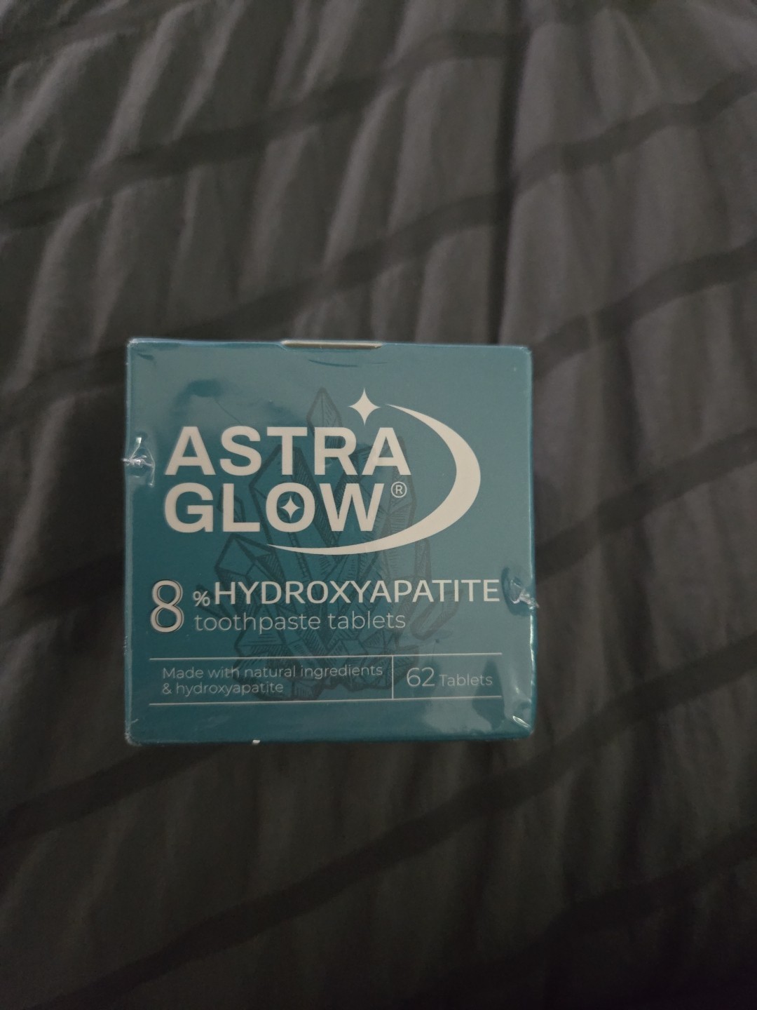 astra glow 8% hydroxyapatite toothpaste tablets new Sealed