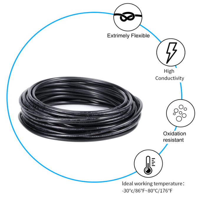 26 Gauge 2 Conductor Electrical Wire 26AWG 32.8FT, 26AWG-2C