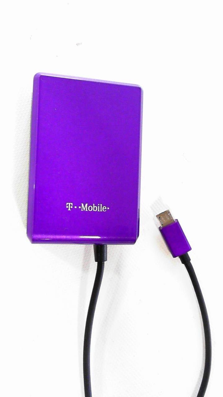 T-Mobile Universal Micro USB Wall Charger 2-in-1 Purple For Smartphone 5V