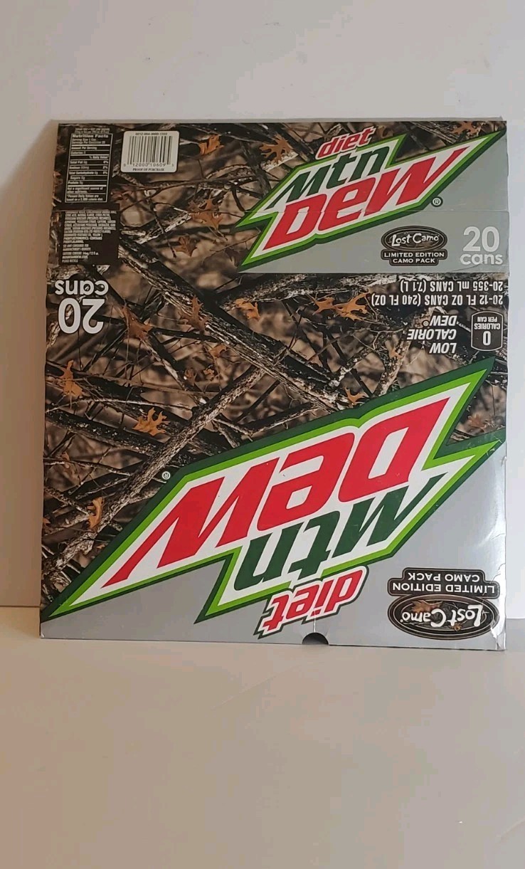 2013 Diet Mountain dew Limited Edition Lost Camo Pack Empty Sleeve