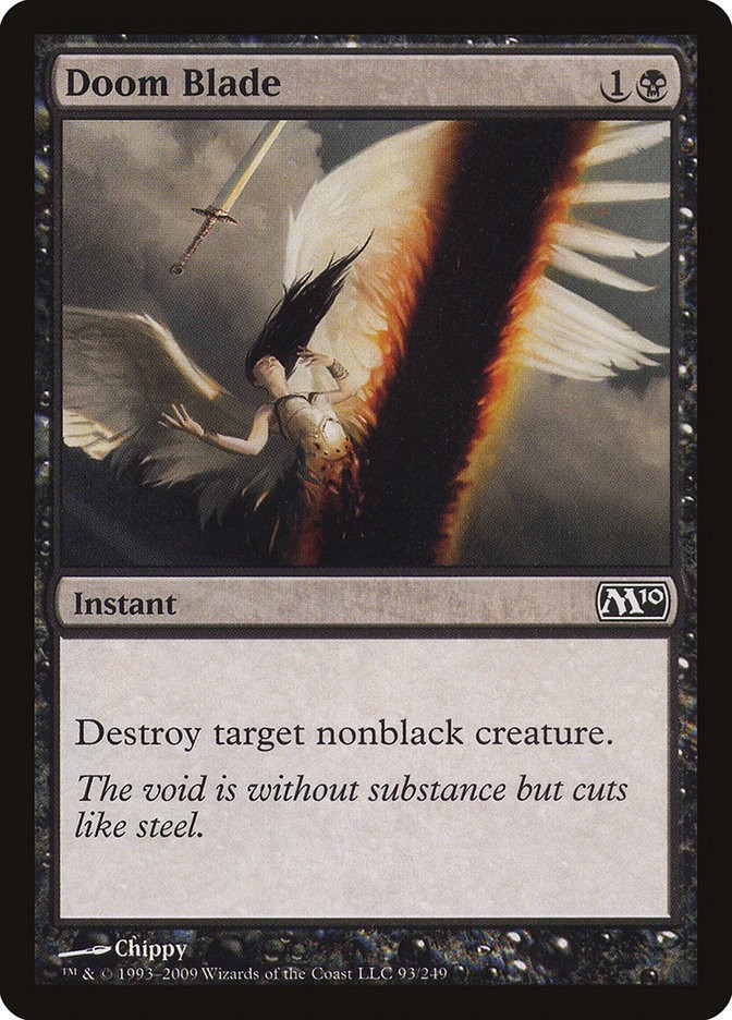 MTG Magic the Gathering Doom Blade (93/257) Magic 2010 LP